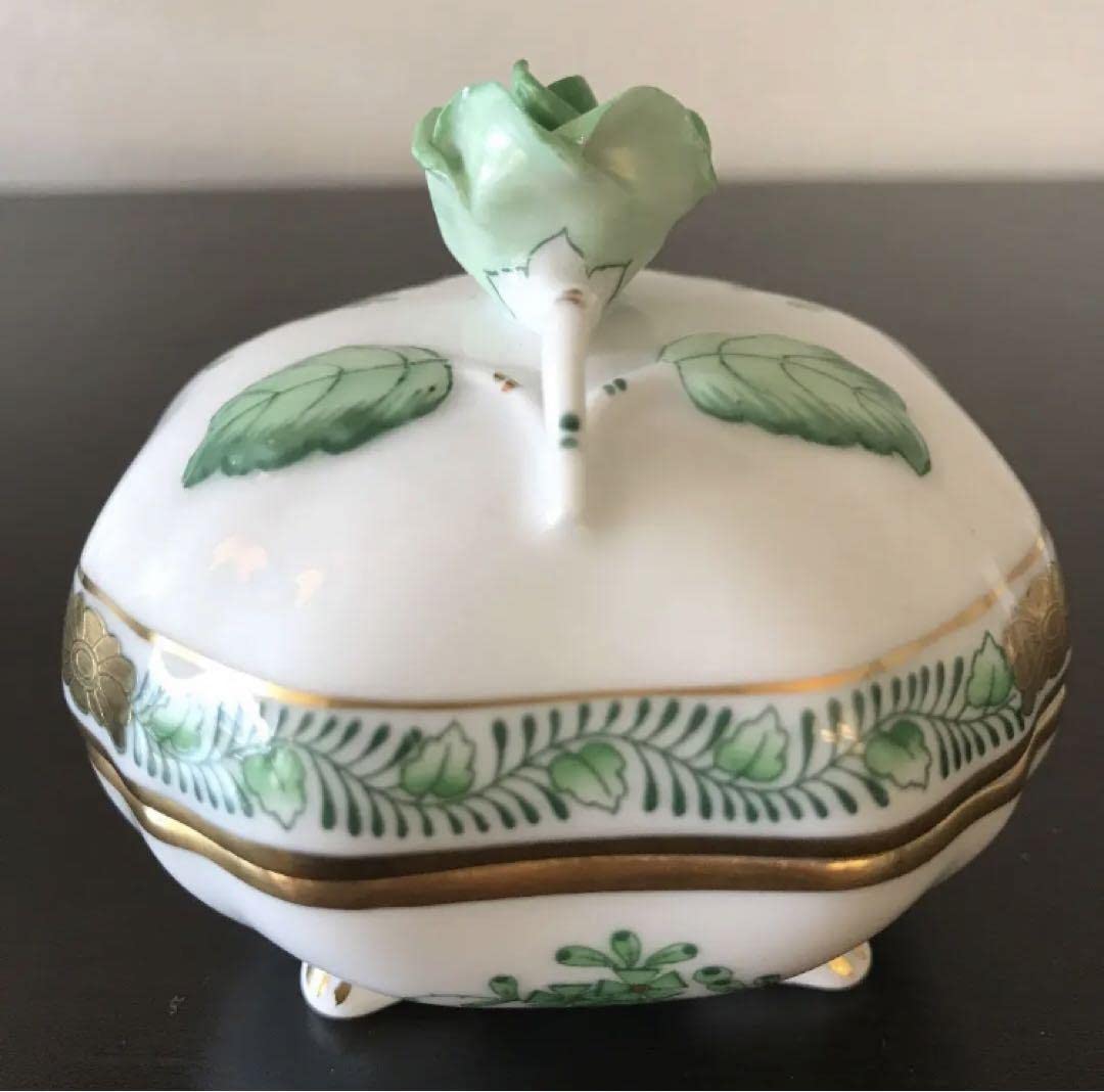 Amazon.co.jp: ヘレンド アポニーグリーン 小物入れ